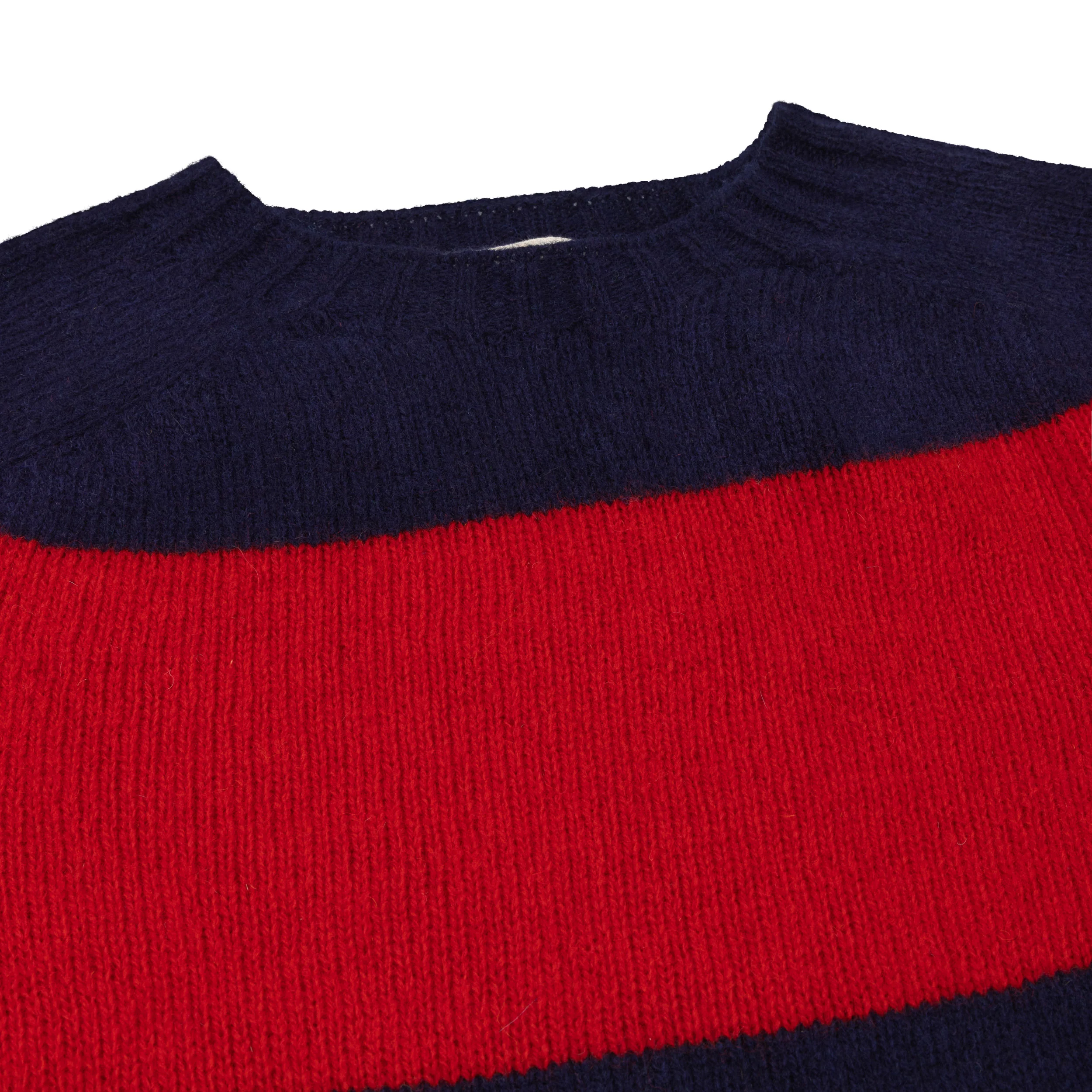 Banded Shetland Lambswool Jumper - Image 3