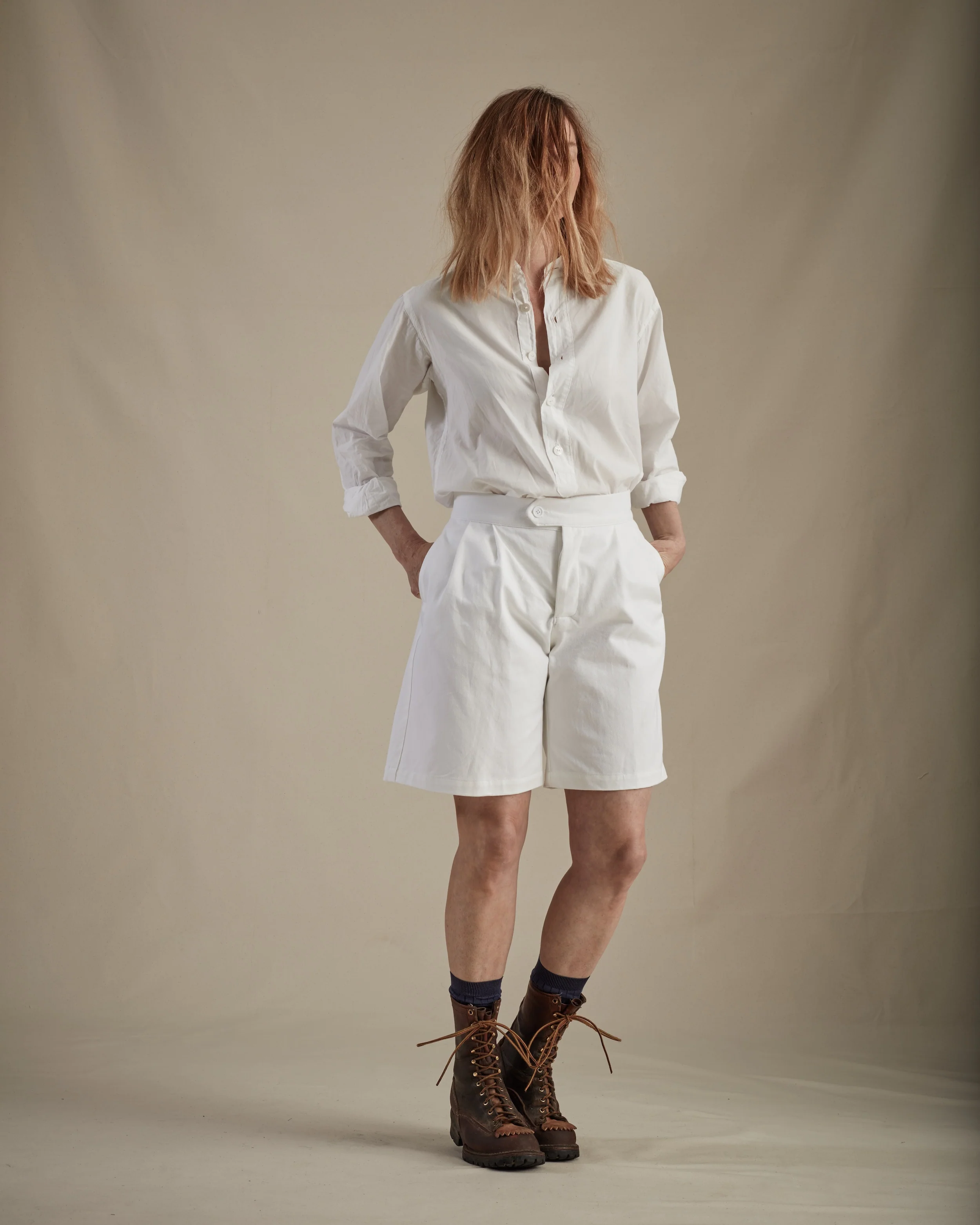 Lightweight Collarless Shirt - Image 3