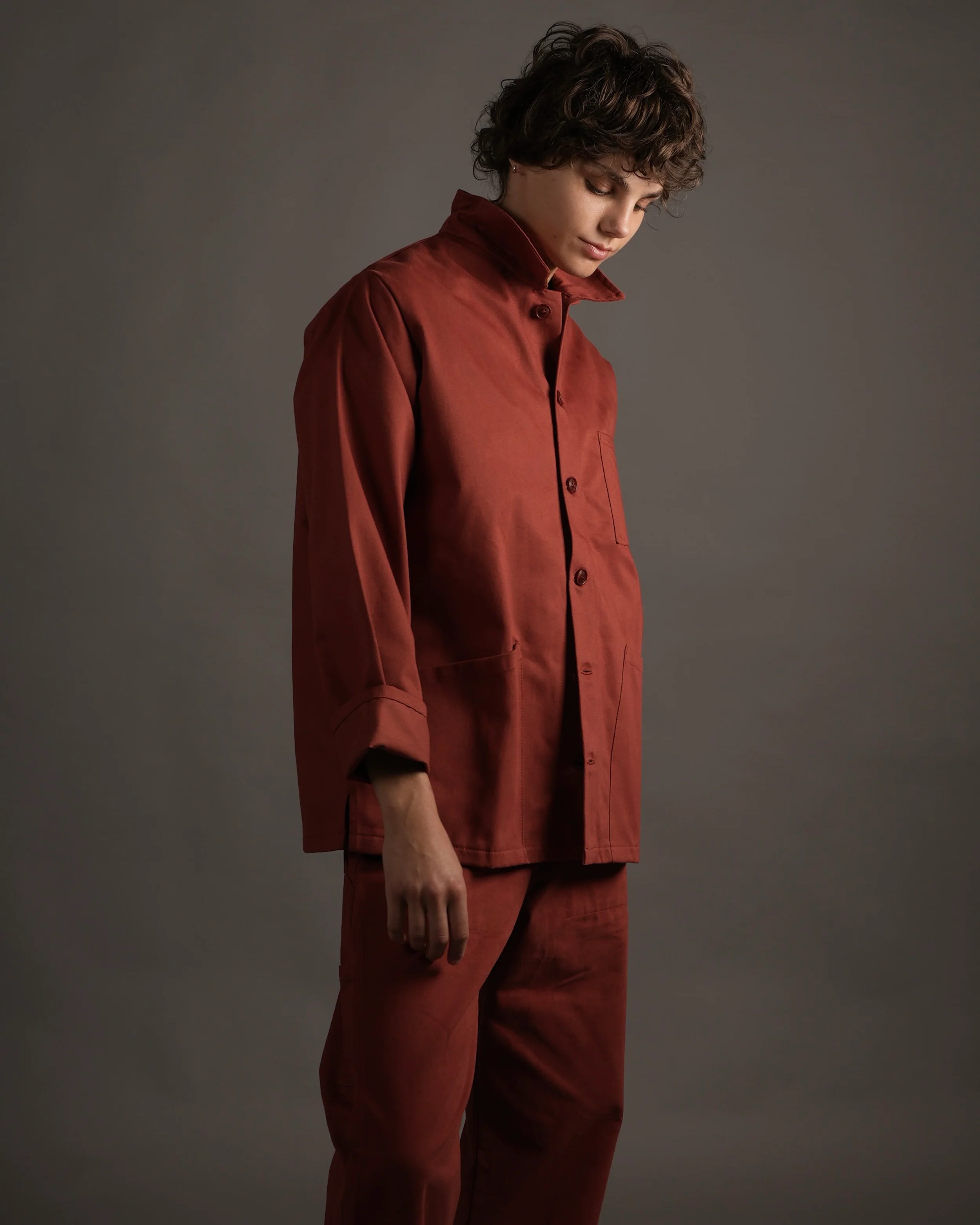 Norfolk Work Jacket Terracotta - Image 8
