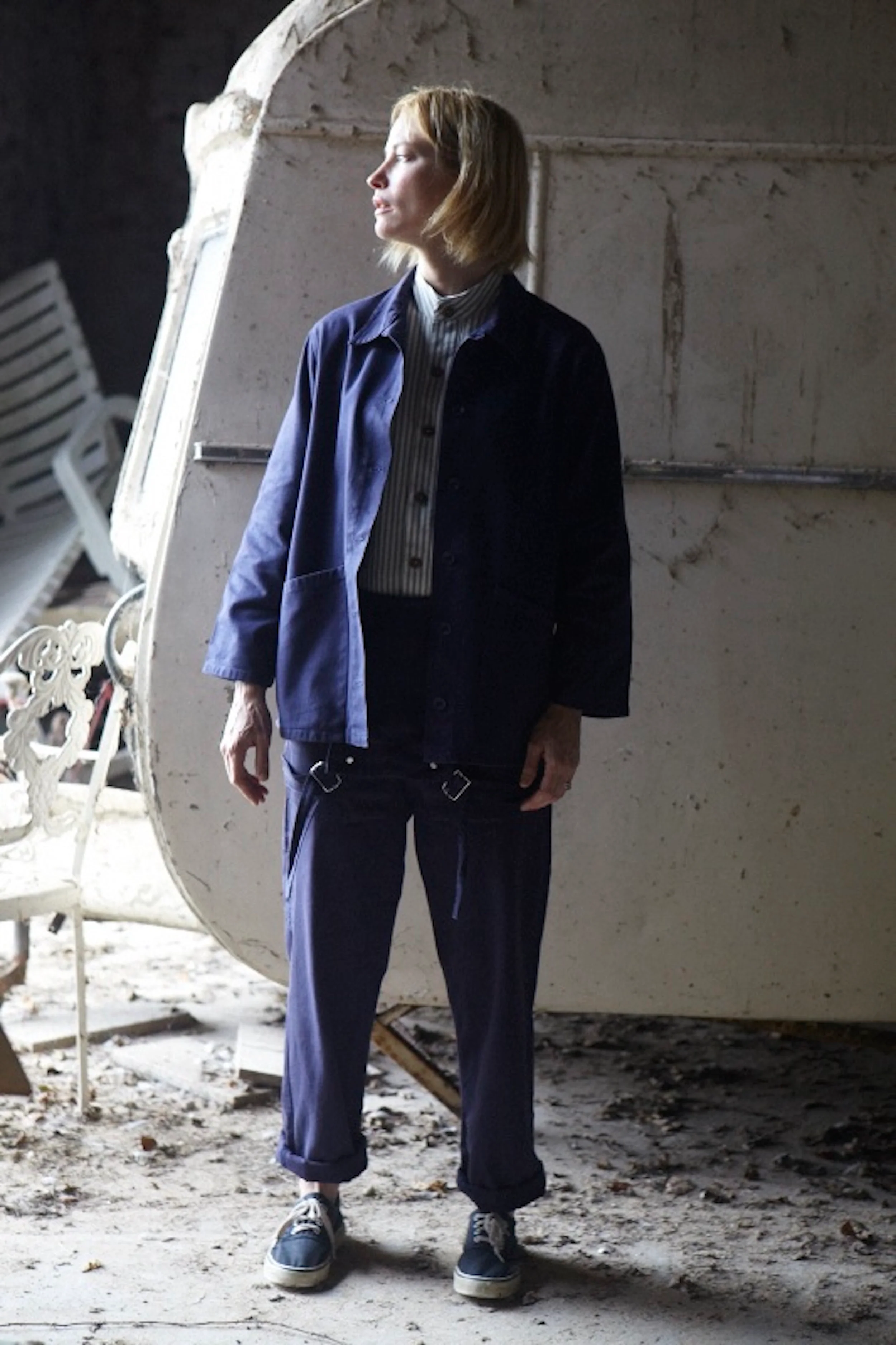 Norfolk Work Jacket Navy - Image 7
