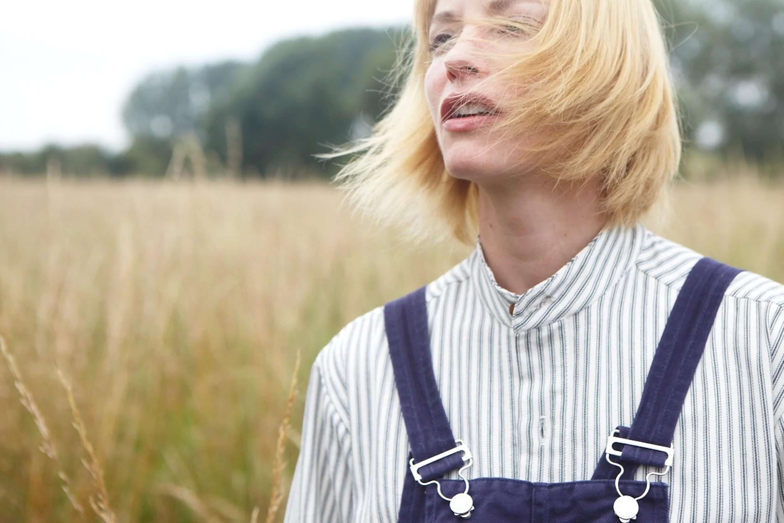 Women's Dungarees Navy - Image 6