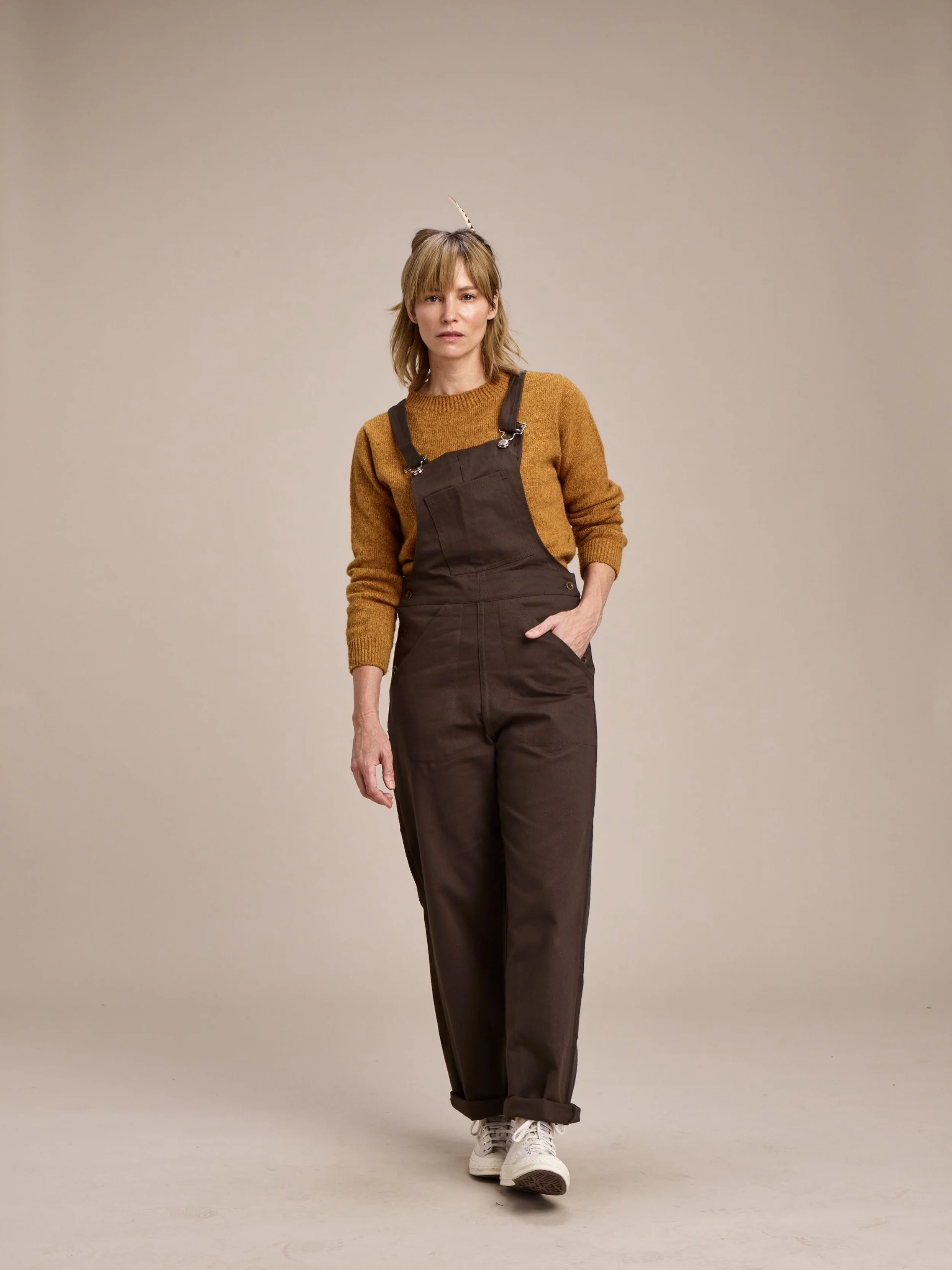 Women's Dungarees Olive - Image 5