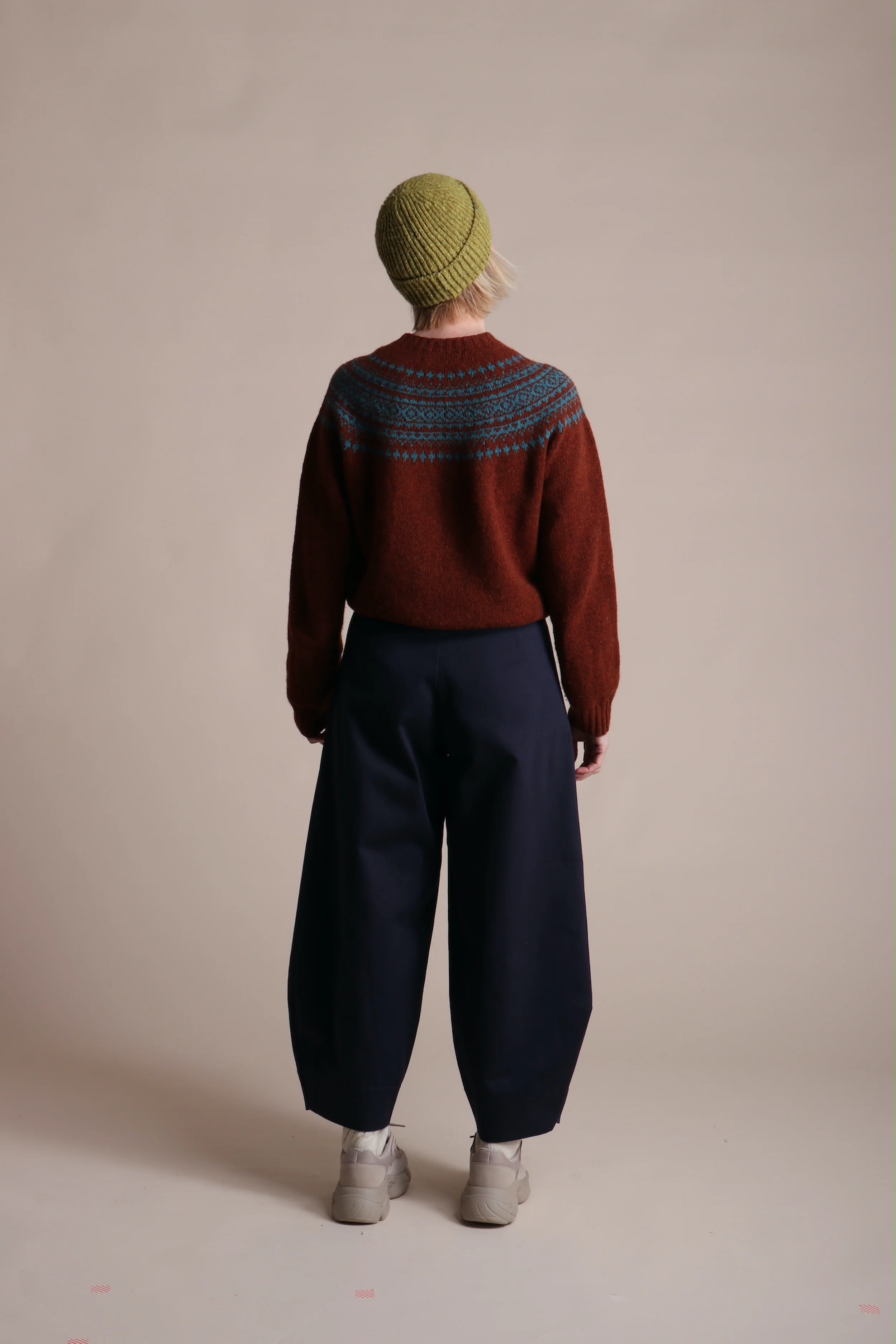 Dutch Trouser in Navy Cotton Twill - Image 8