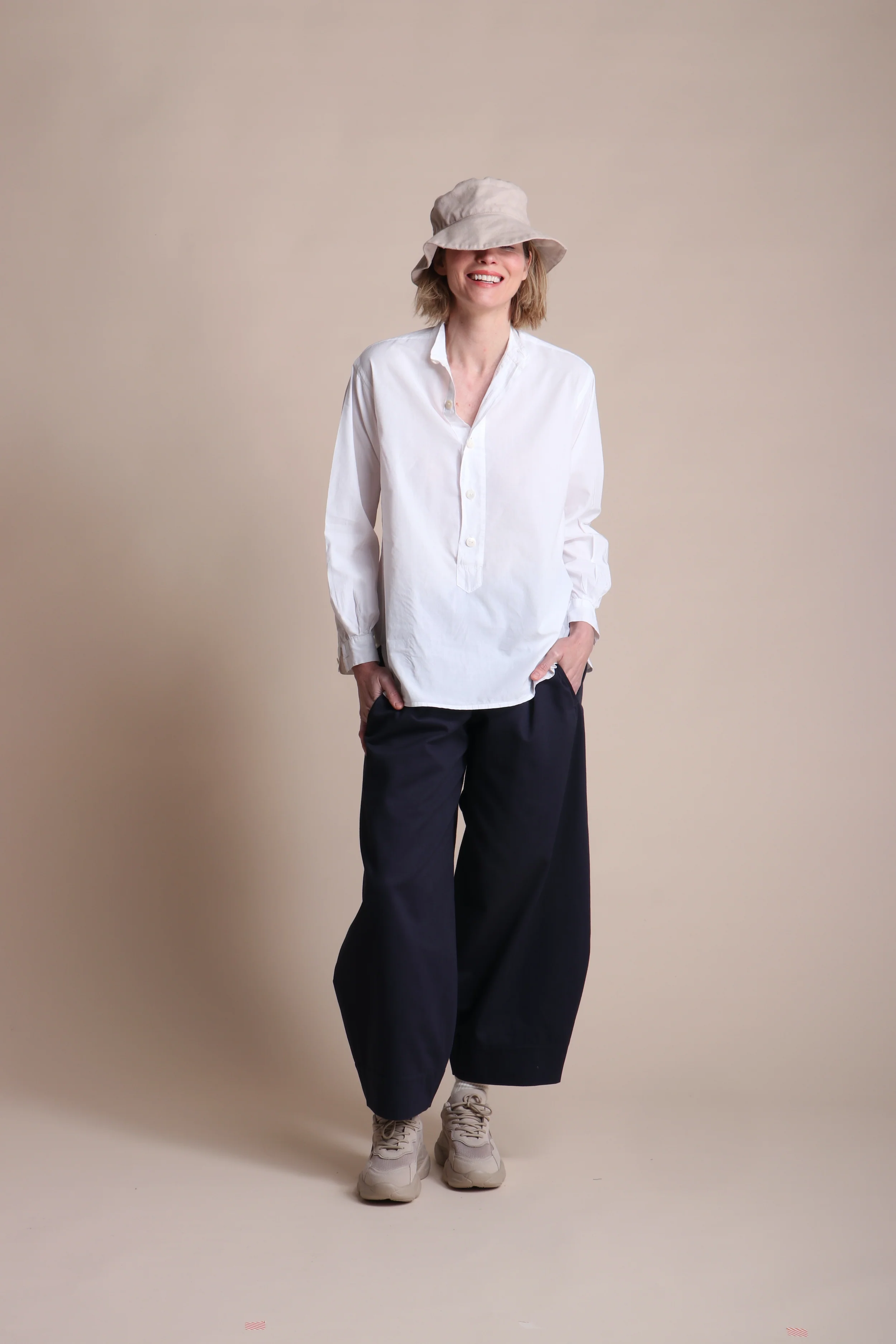 Dutch Trouser in Navy Cotton Twill - Image 9