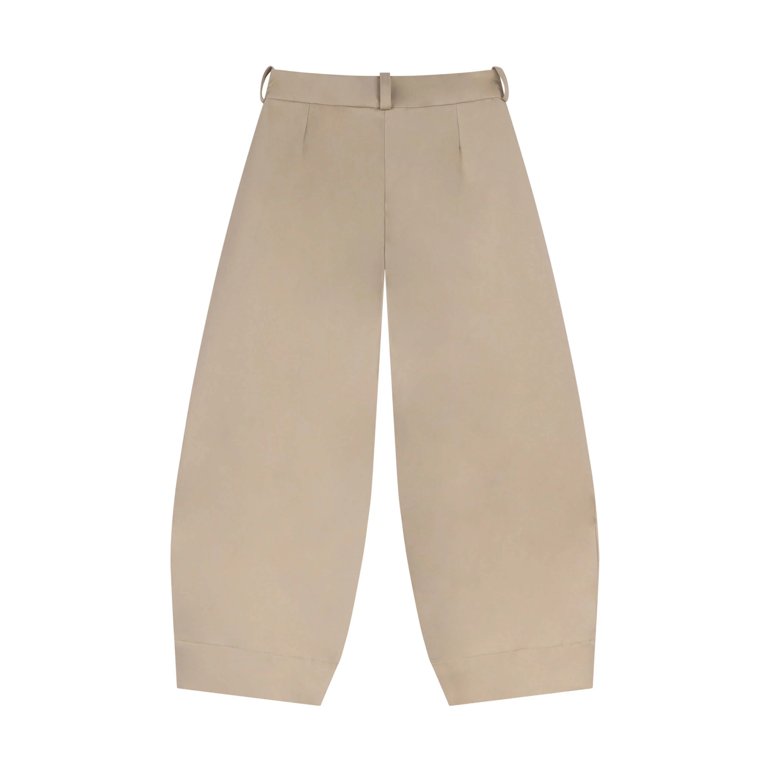 Dutch Trouser in Stone Cotton Twill - Image 2