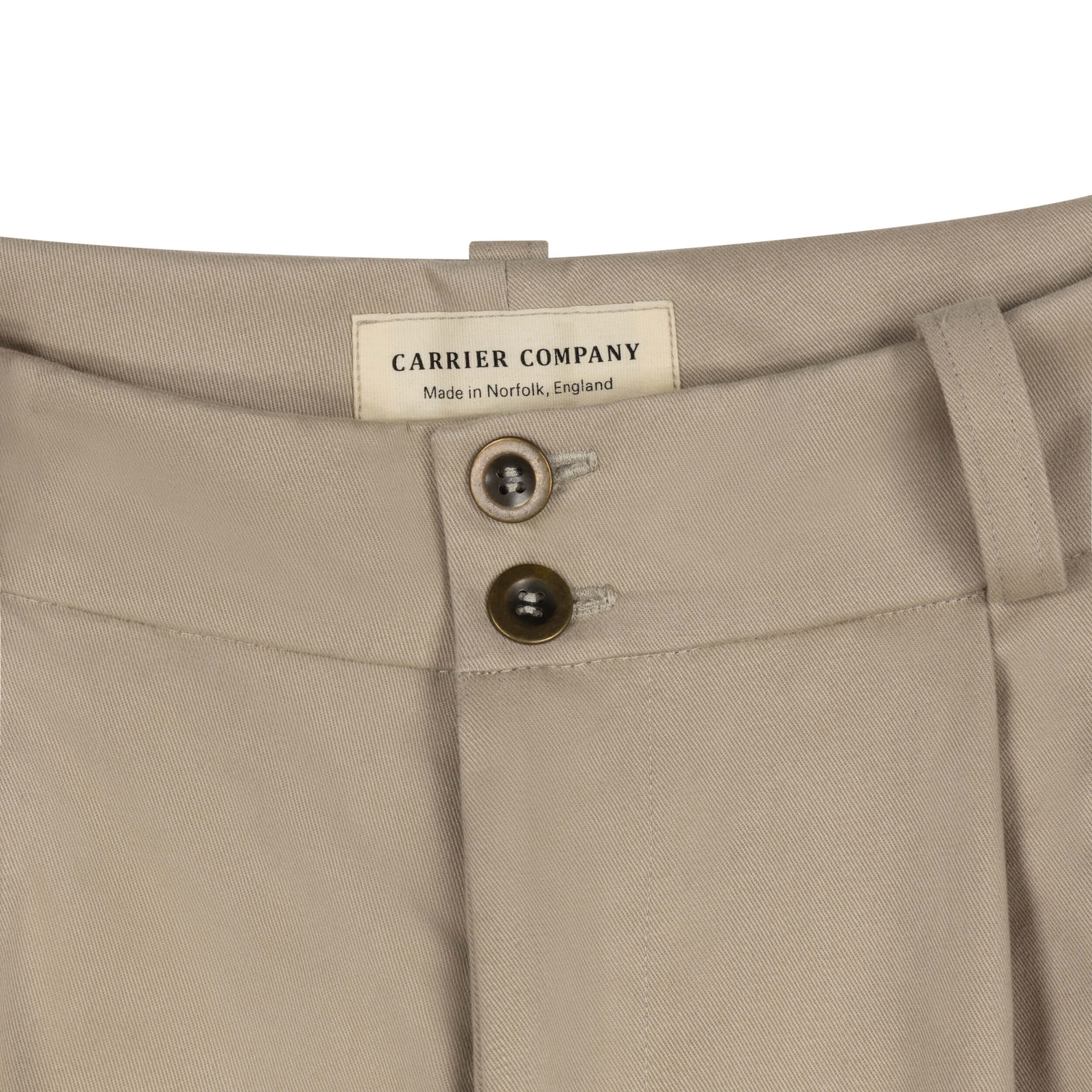 Dutch Trouser in Stone Cotton Twill - Image 4