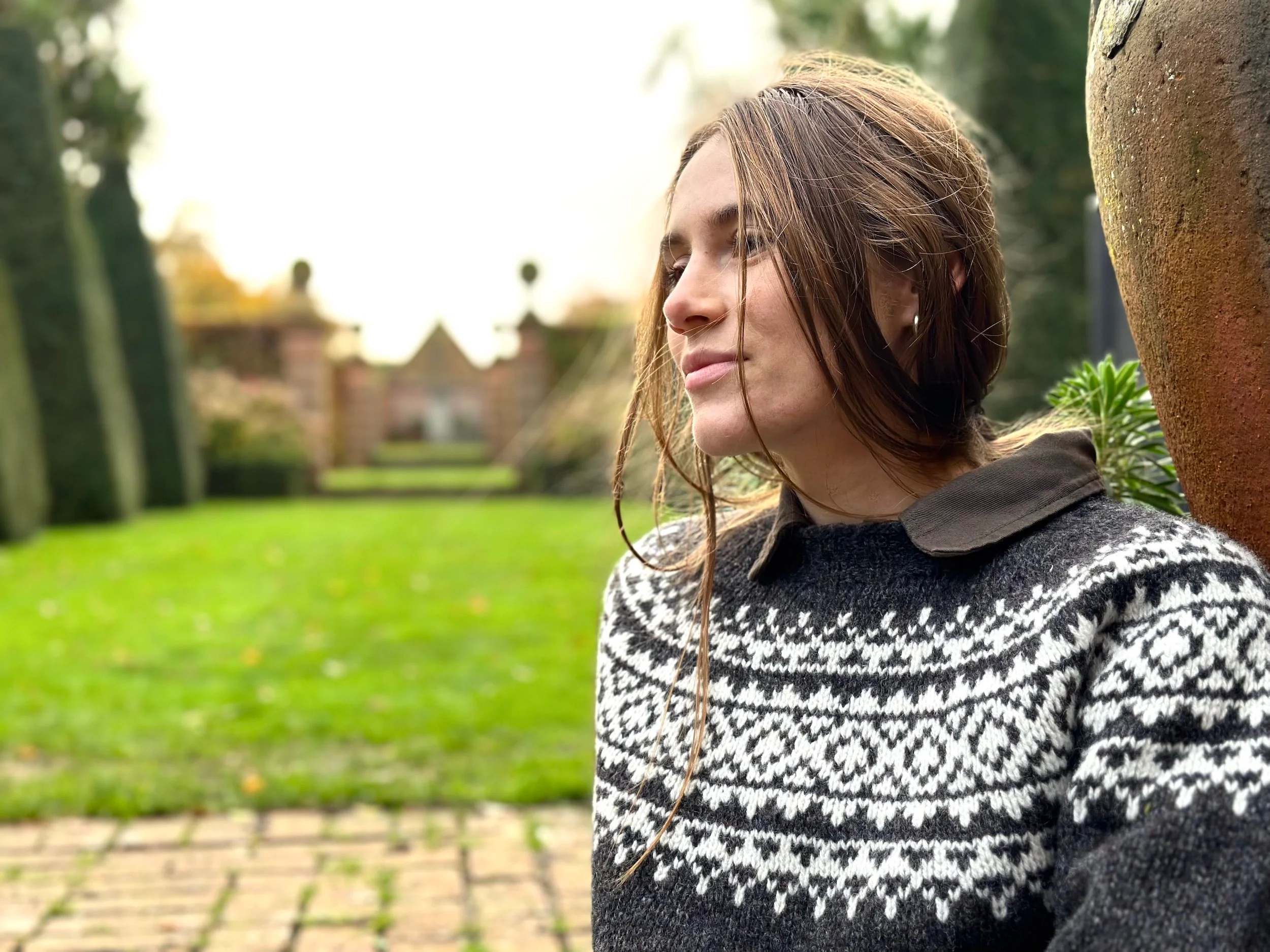 Heavy Yoke Crew Neck Sweater - Image 7