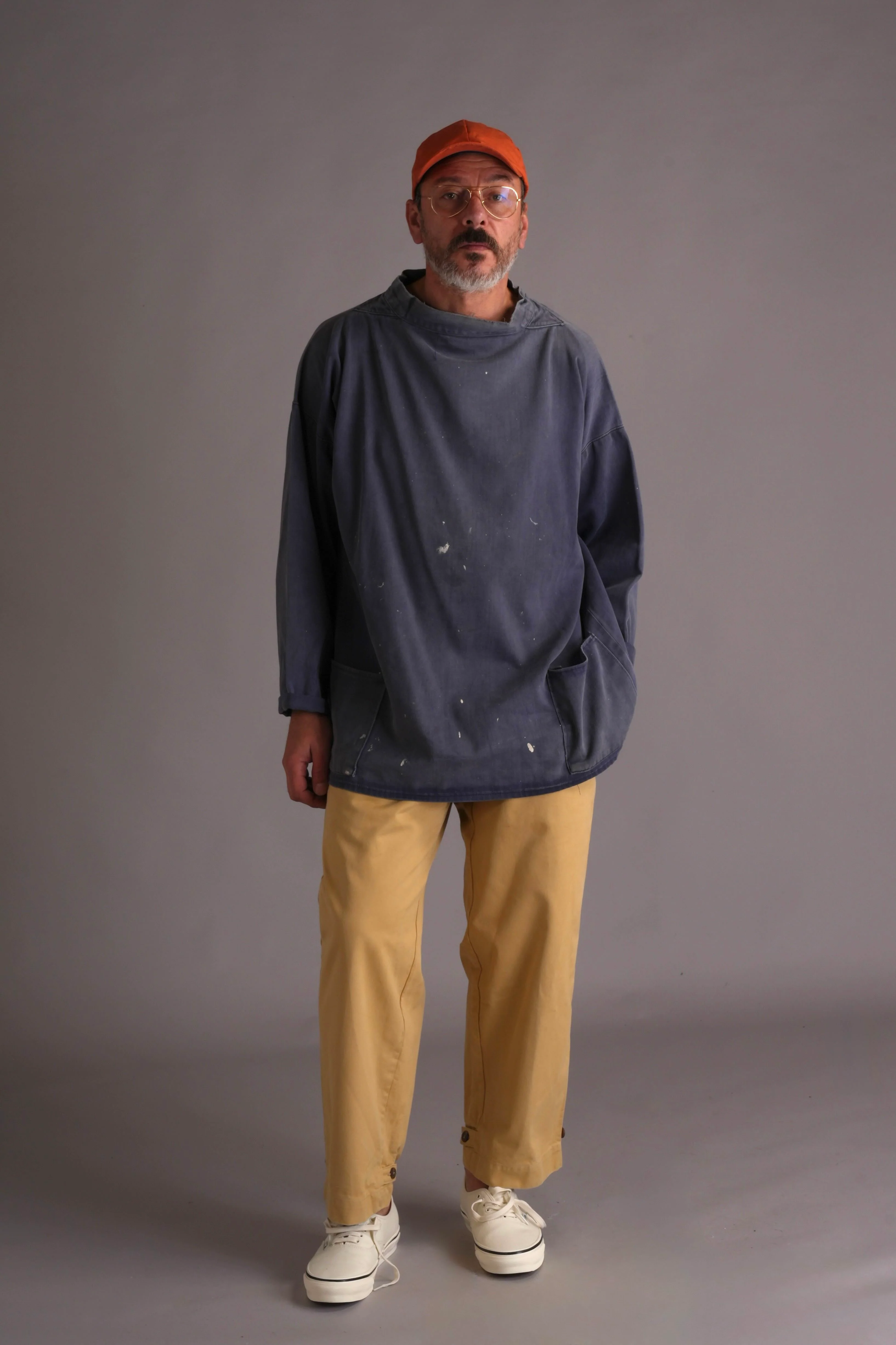 Waxed Cotton Cap Orange - Image 6