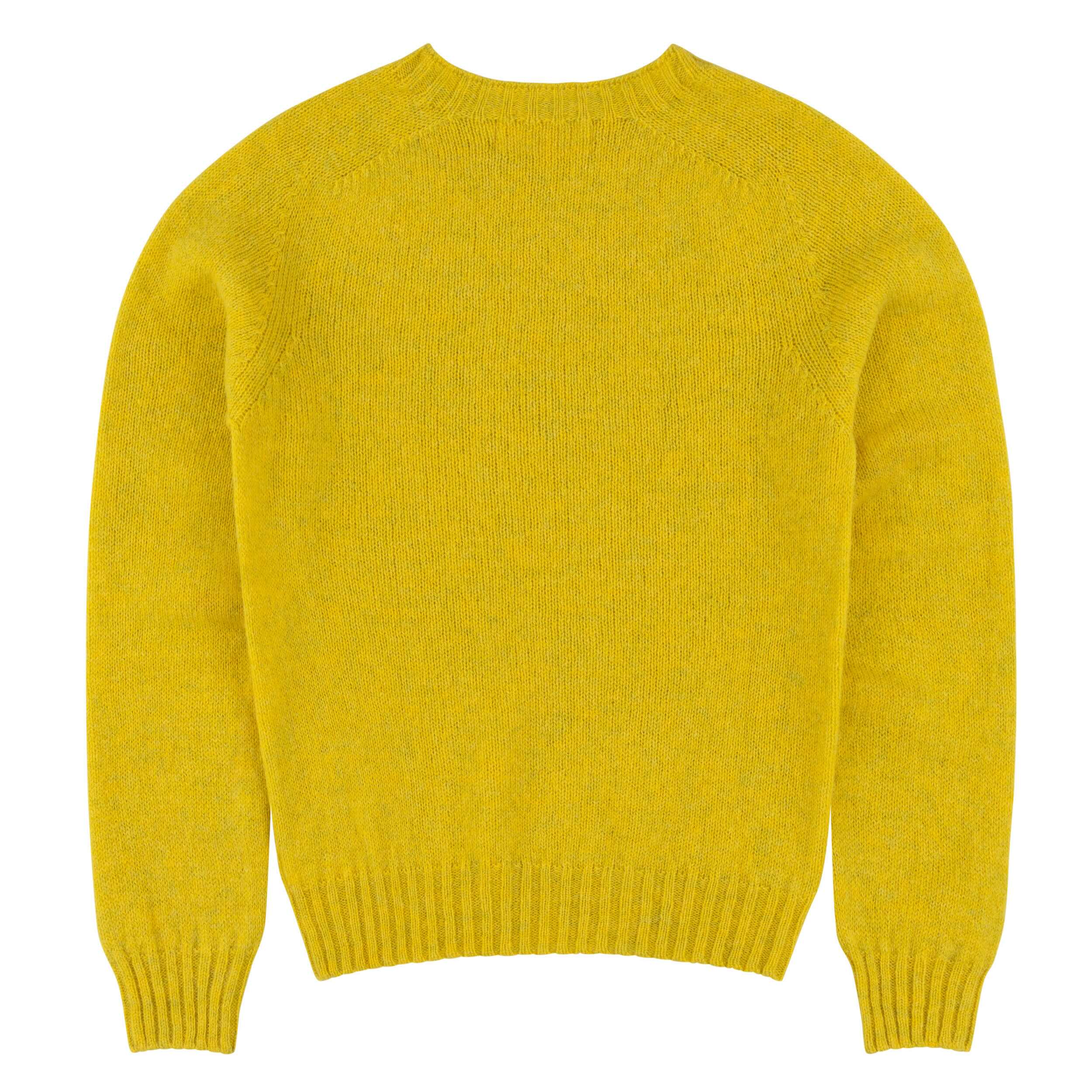 Shetland Lambswool Jumper in Acid - Image 2