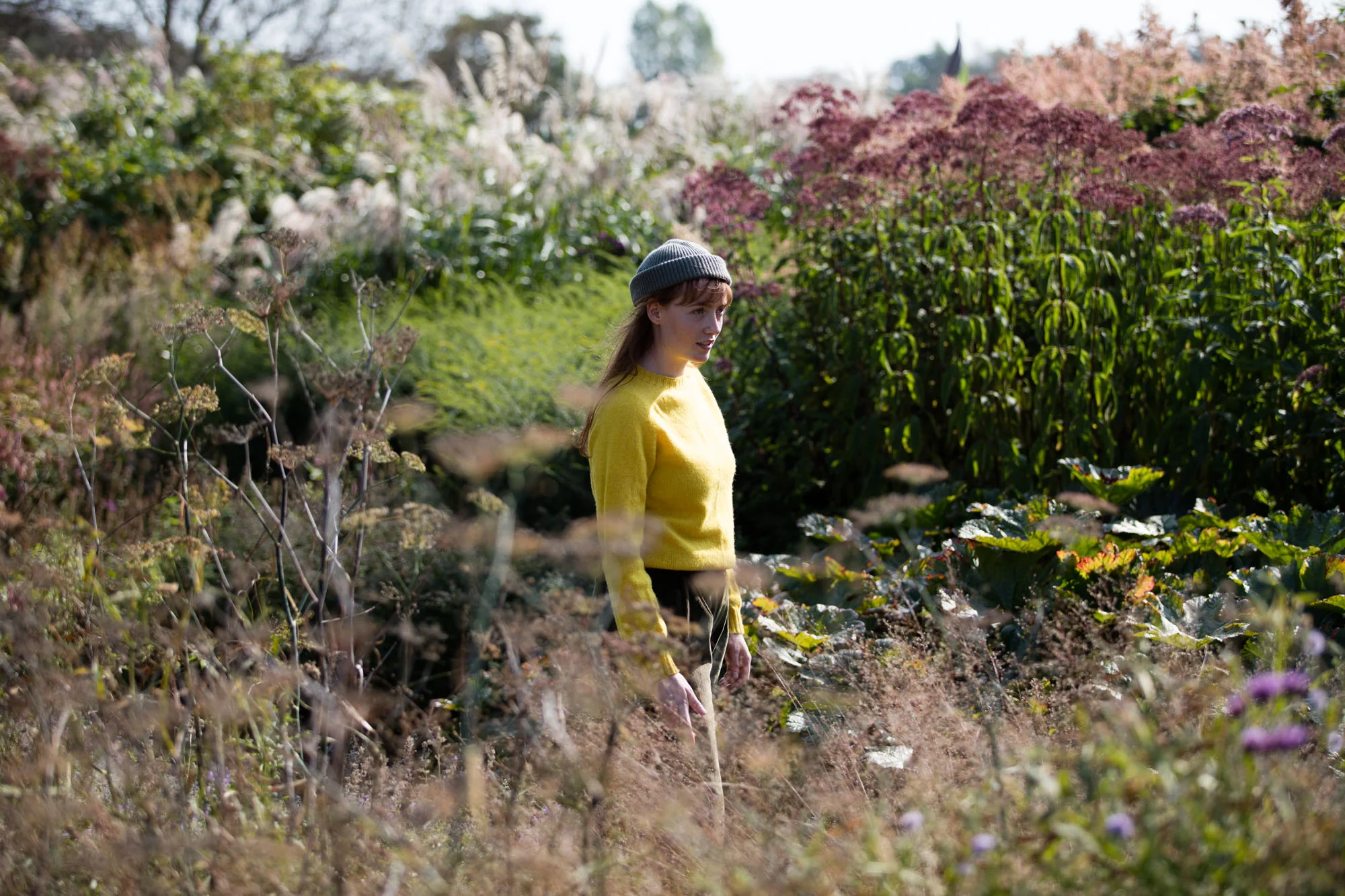 Shetland Lambswool Jumper in Acid - Image 9