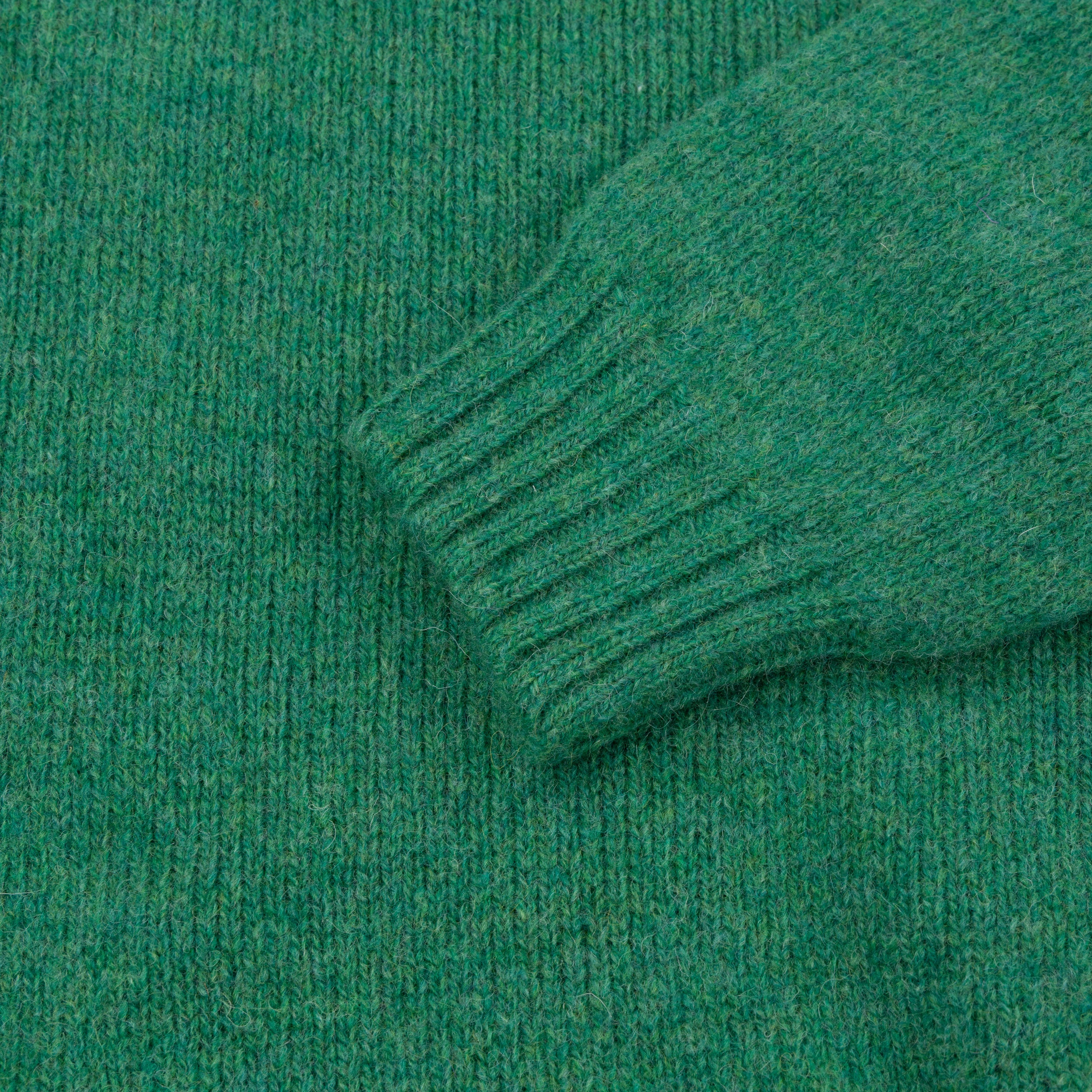Shetland Lambswool Jumper In Jade - Image 3