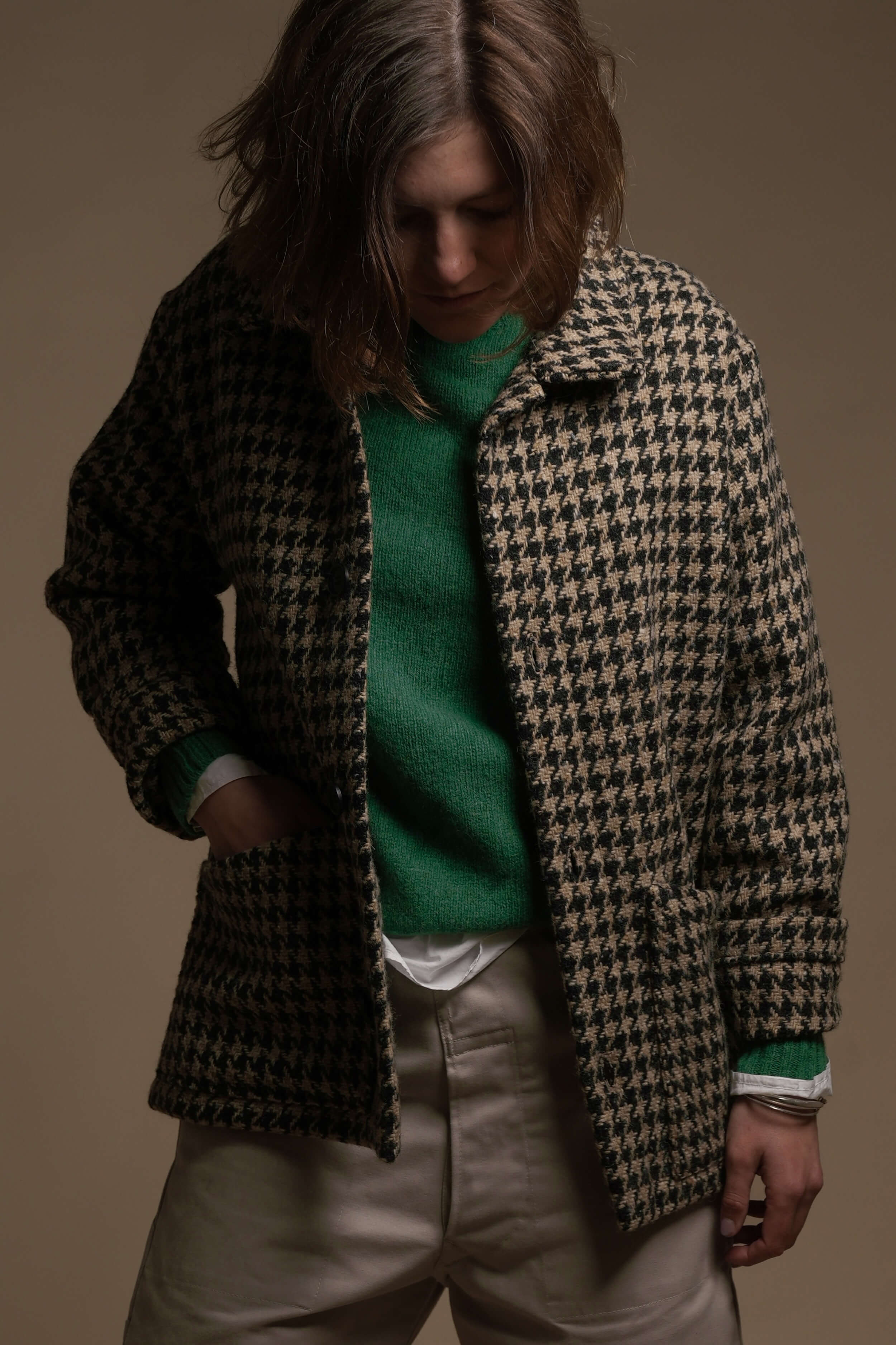 Shetland Lambswool Jumper In Jade - Image 5