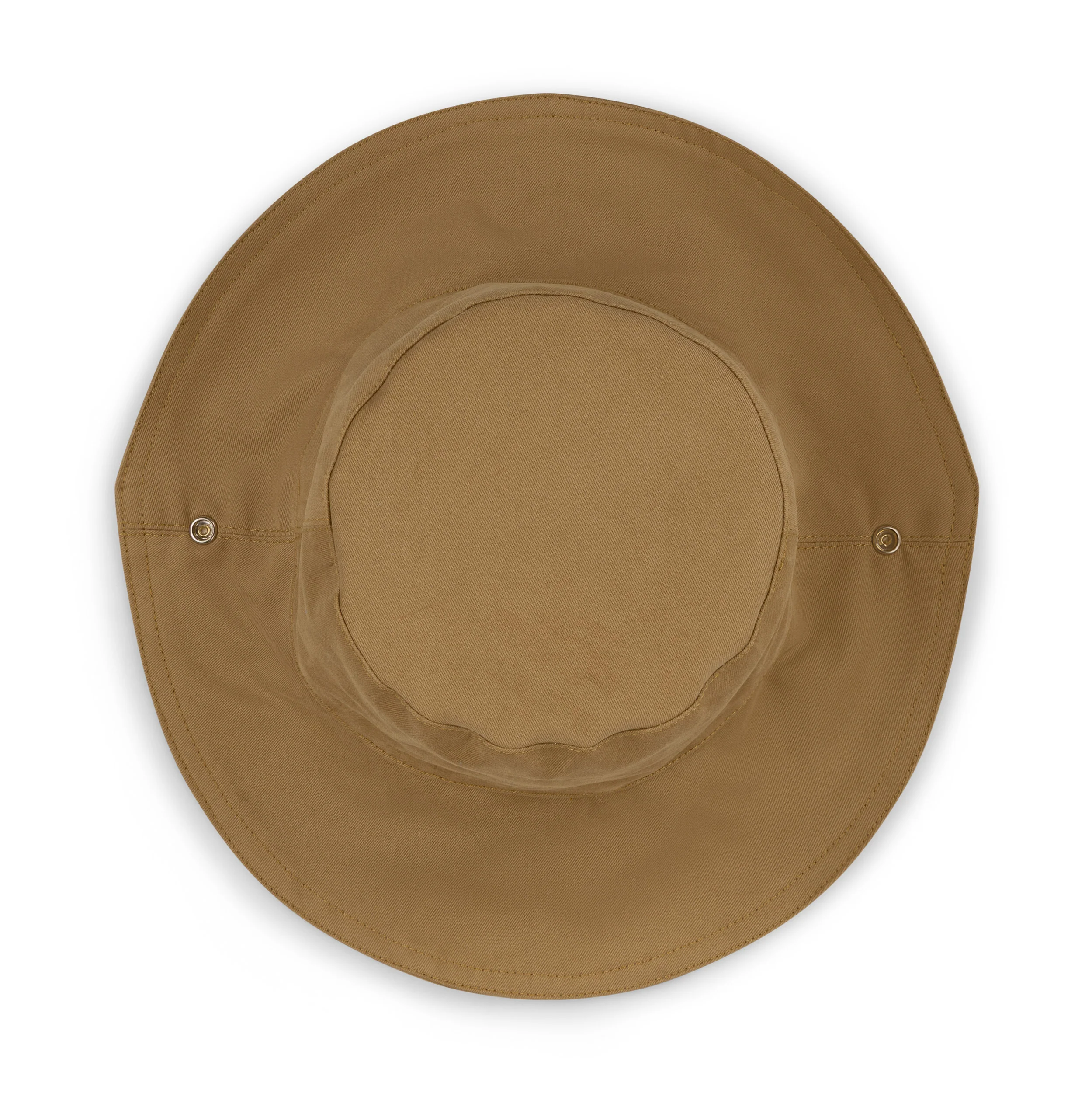 Tan Drill Summer Popper Hat - Image 2