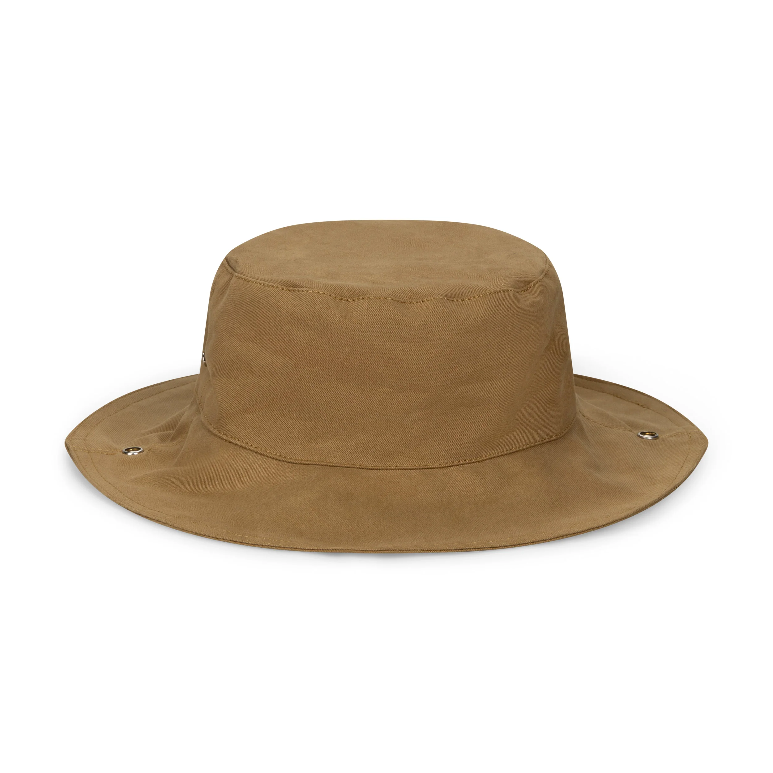 Tan Drill Summer Popper Hat - Image 4