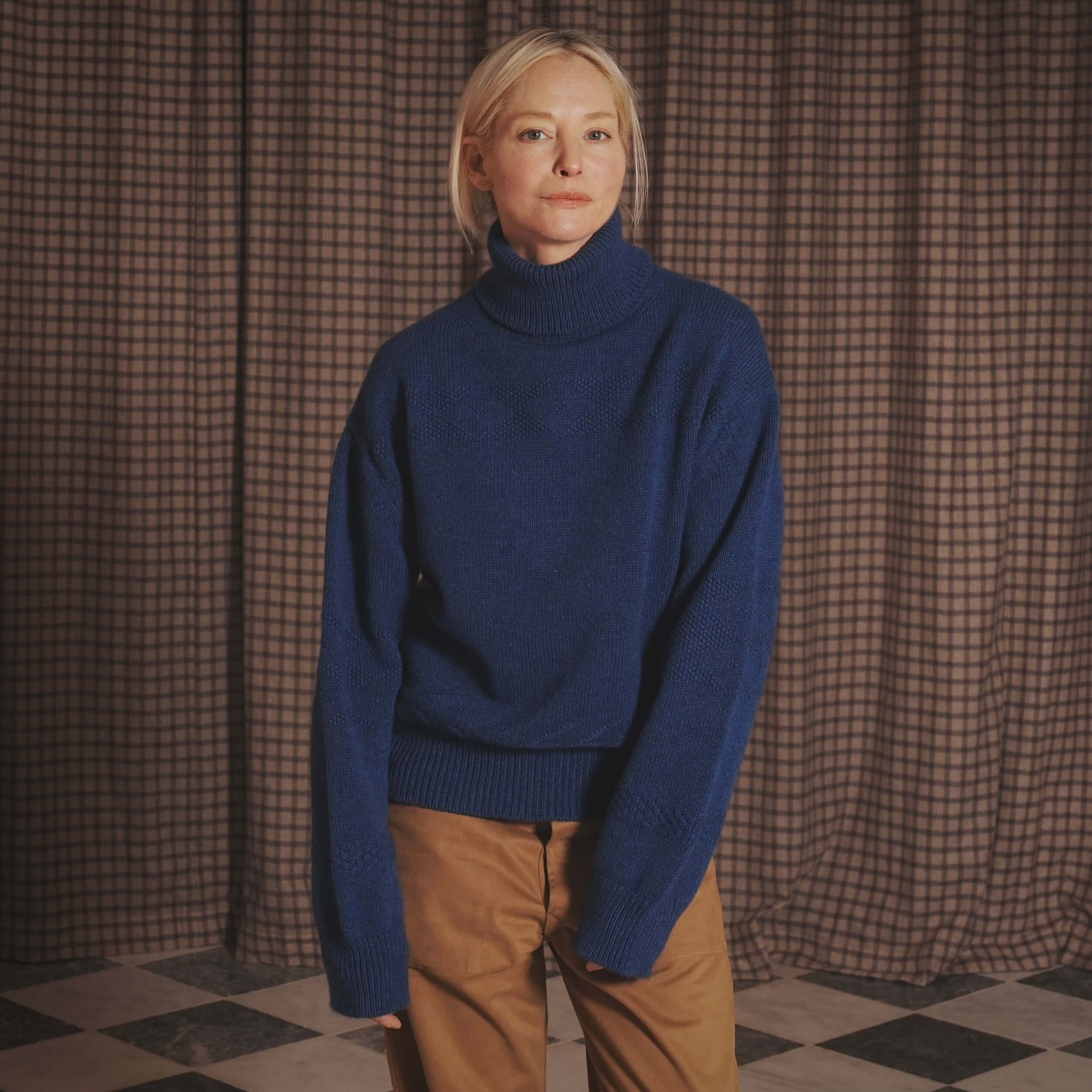 Textured Polo Neck - Image 8