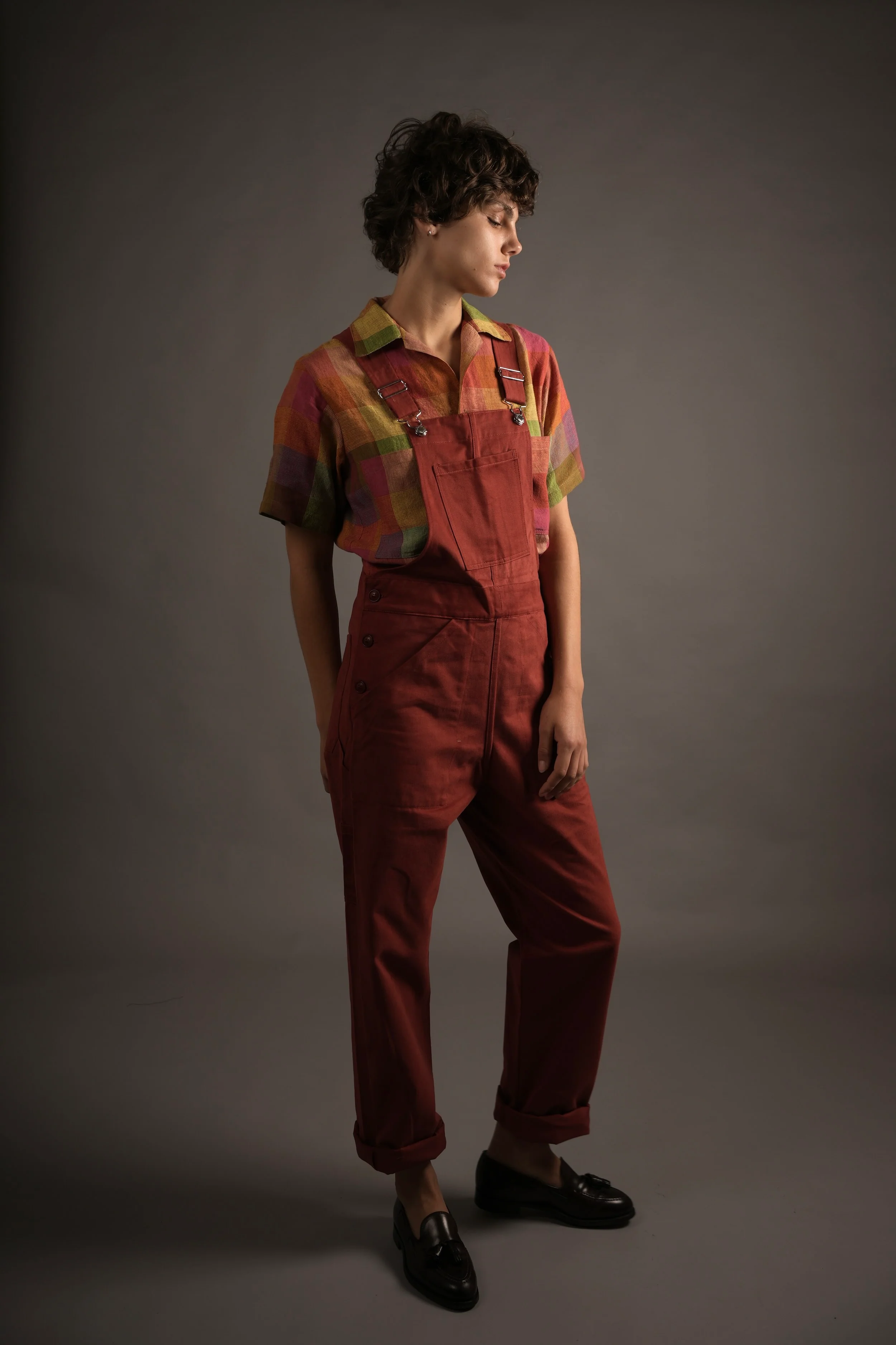 Women's Dungarees Terracotta - Image 5